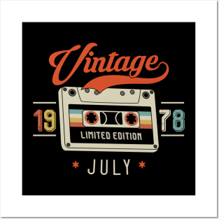 July 1978 - Limited Edition - Vintage Style Posters and Art